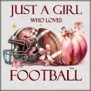 A girl who loves Football