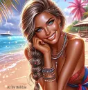 Pretty, Tanned, Summer Girl