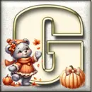 Autumn Sticker - G (Gigia)