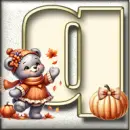 Autumn Sticker - Q