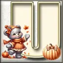 Autumn Sticker - U