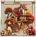 Autumn with girl  - Jane 