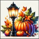 Lantern with pumpkin