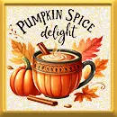 Pumpkin spice delight stamp