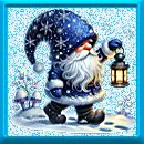 Winter Gnome stamp