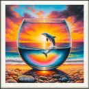 Dolphins in a glass