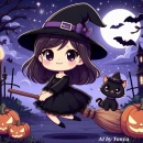 Cute little girl  Halloween 