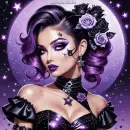 Beautiful Girl purple 2
