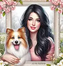 Girl and her Dog