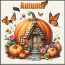 Autumn Pumpkin House