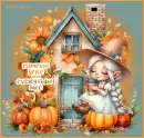 Pumpkin Spice Cutie (With Background & Words)