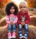 Two Cute Children