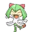 meowth dressed up as kirlia