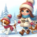 Snow Cute girl