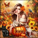 Girl with pumpkin - Jane 
