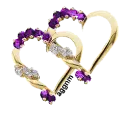 Gold hearts