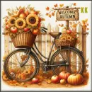 Welcome Autumn stamp