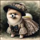 Fancy dressed dog