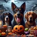 Herbst/Halloween Hunde