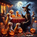 Halloween Hunde Welpen