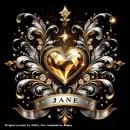 Decorative heart - Jane