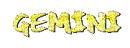 gemini glitter text