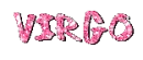 virgo glitter text