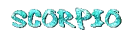 scorpio glitter text
