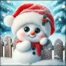 Cute snowman