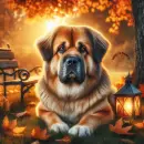 Autumn Dog Series:  Tibetan Mastiff