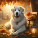 Autumn Dog Series: Great Pyrenees