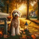 Autumn Dog Series: Golden Doodle