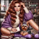 Girl and her dog