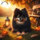 Autumn Dog Series:  Pomeranian 