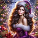 Christmas beautiful woman