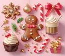 Pink Christmas Background