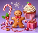 Purple Christmas Background