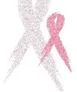 Breast Cancer Ribbon Glittered