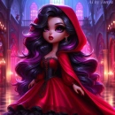 Pretty girl in red