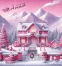 Pink Snowy Christmas
