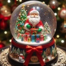 Christmas snow globe
