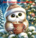 Owl with Hot Cocoa
