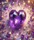 Amethyst Heart Background