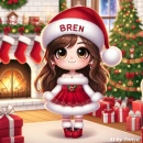 Cute little Christmas girl (Bren)