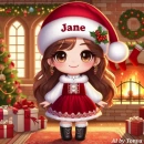 Cute little Christmas girl (Jane)