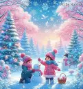 Tow Cute Children in the Snow