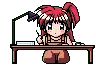 girl studying