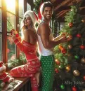 Decorating the Christmas tree