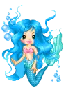 blue mermaid