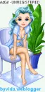 blue hair girl